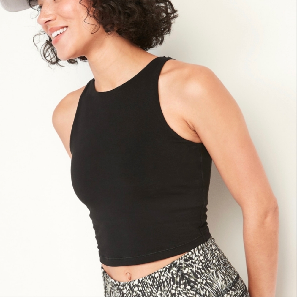 NWT Old Navy Light Support PowerChill Longline Sports Bra Tank